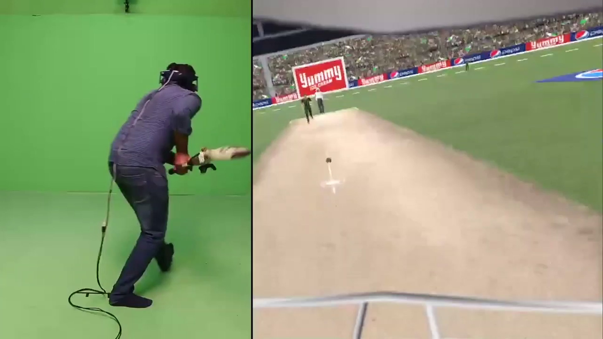 Use a physical bat with HTC Vive Pro in VR cricket