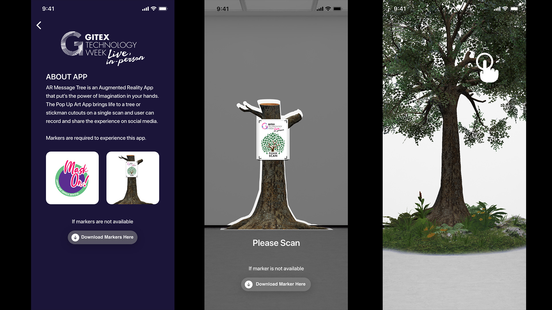 Scan and interact with the Augmented Tree