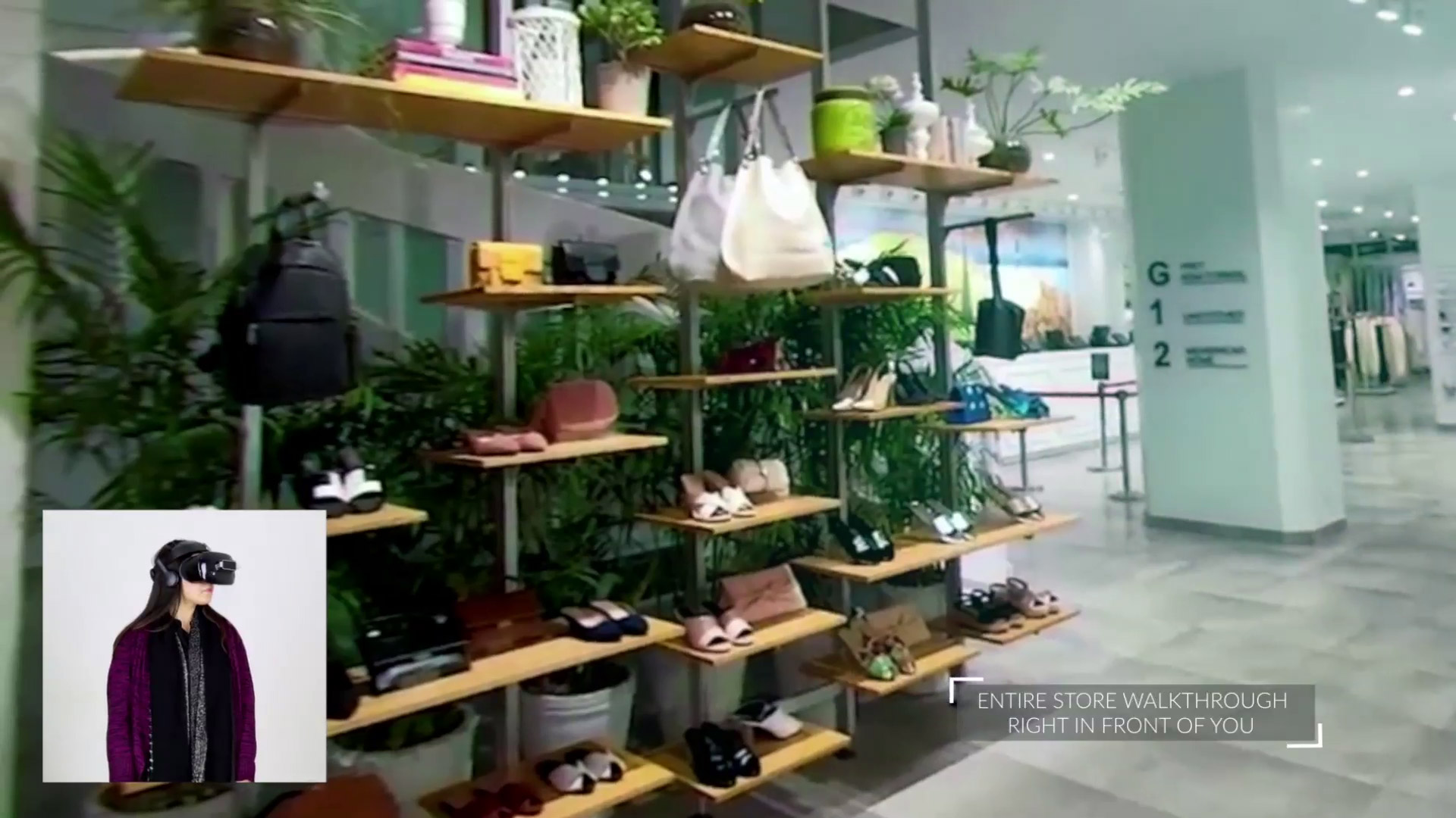 Virtual Reality popup store for convenient shopping from home